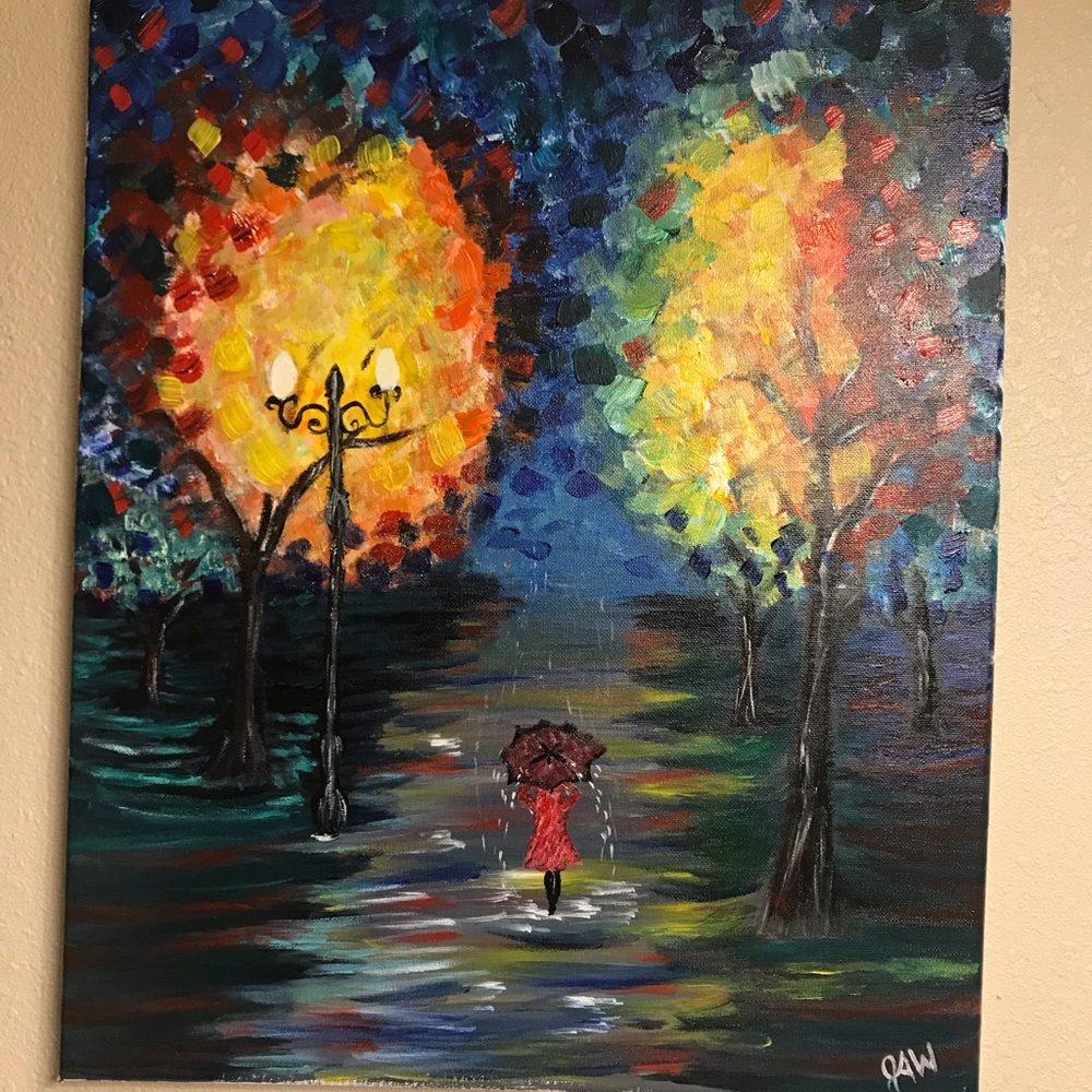 “Raindrops In Red”